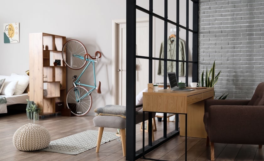 interior of small apartment