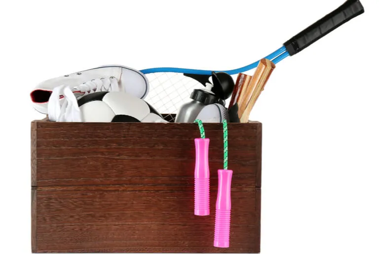 Spots equipment in a box