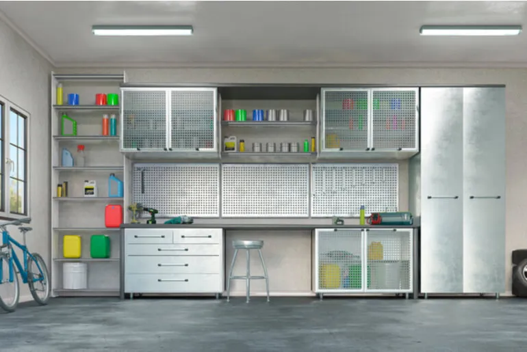 Well-organized garage