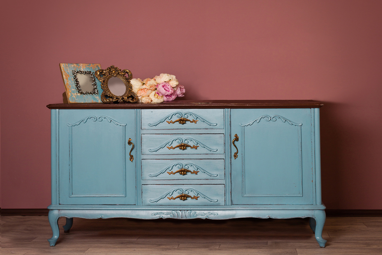 repurposed vintage dresser 
