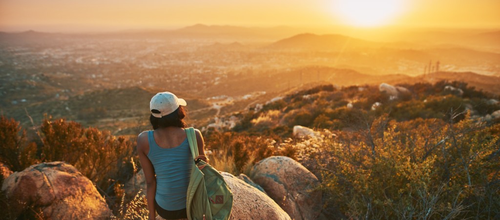 Hiking trail overlooking San Diego