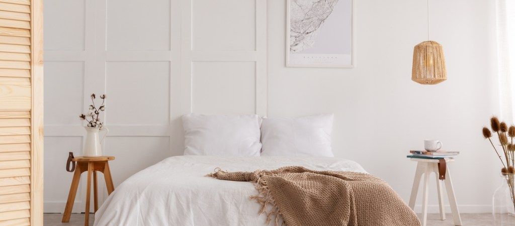 bed in a bedroom
