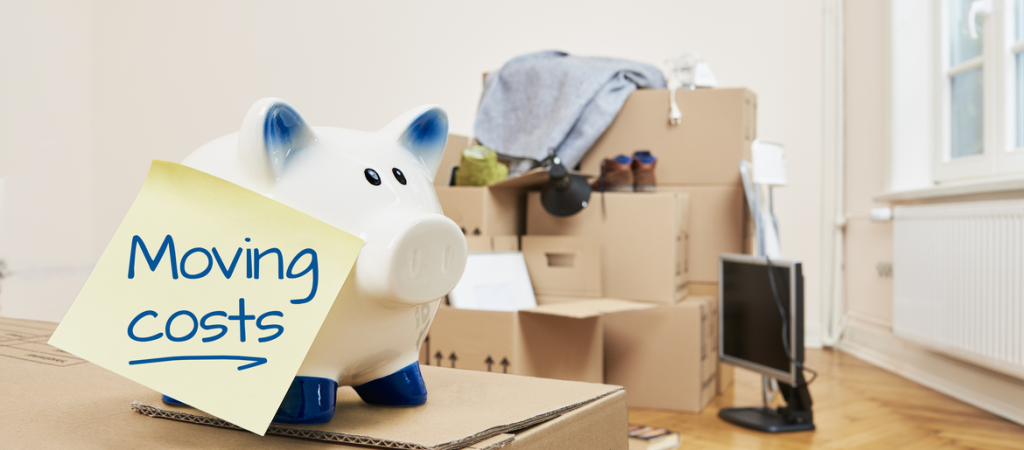 Moving Boxes With Piggybank