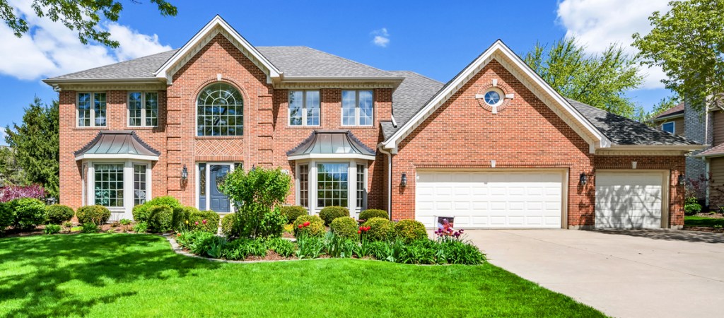 front view of a four-bedroom home