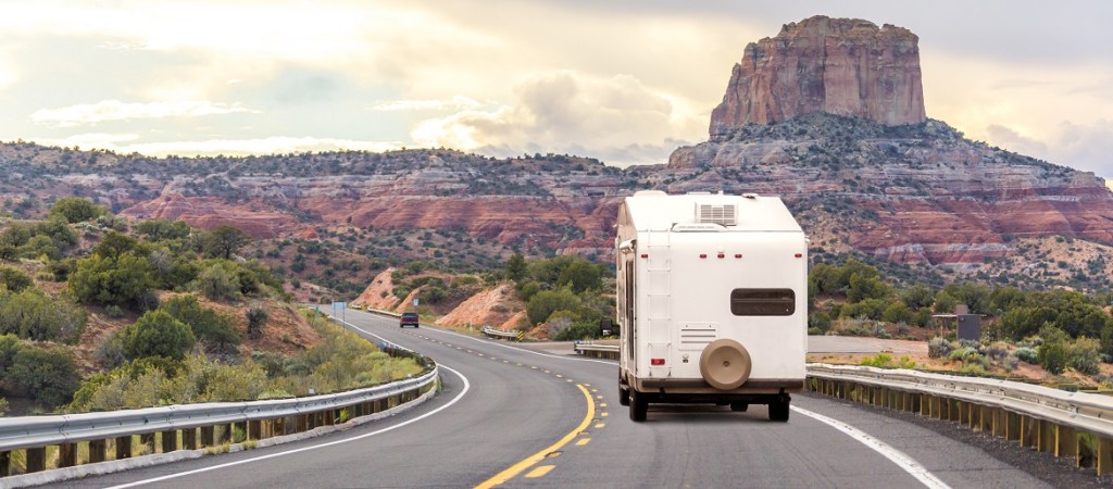 Camper Trailer on US Highway