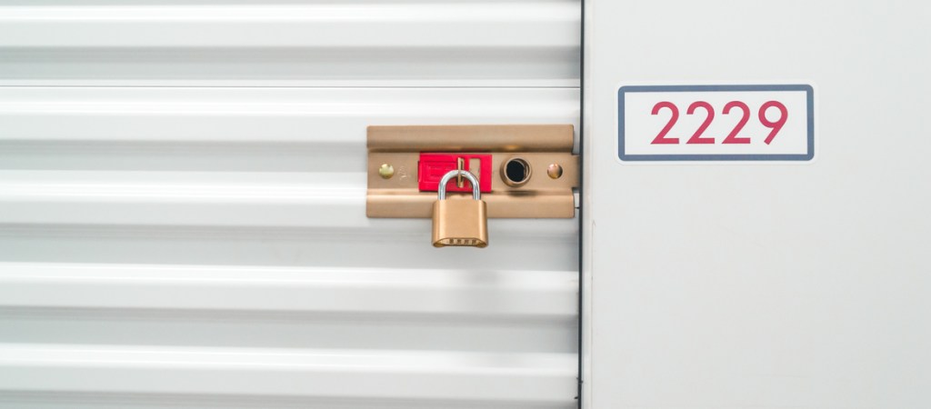Locked-self-storage-unit