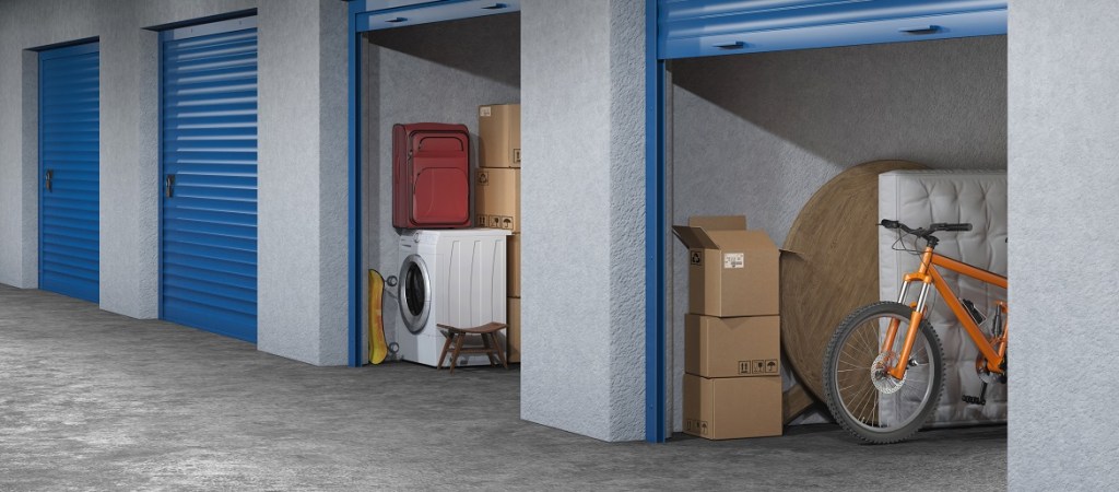 Self Storage Units Open Blue Doors