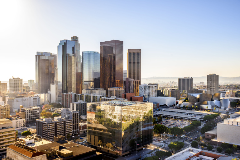 Downtown cityscape Los Angeles, California