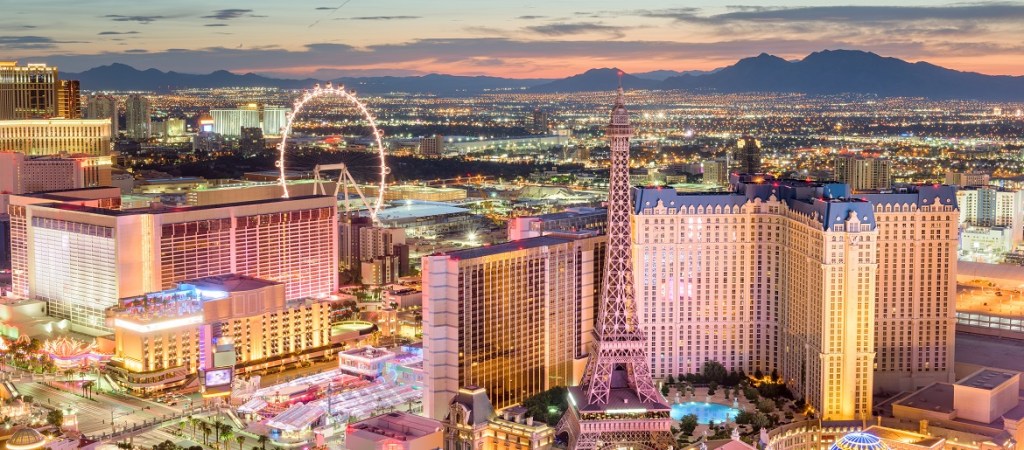 Las Vegas, Nevada, Skyline Over The Strip