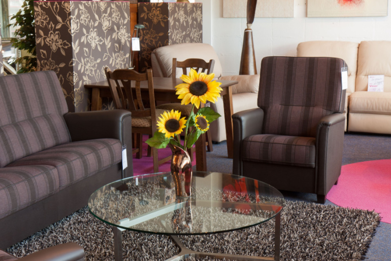 Showroom for retail of modern furniture