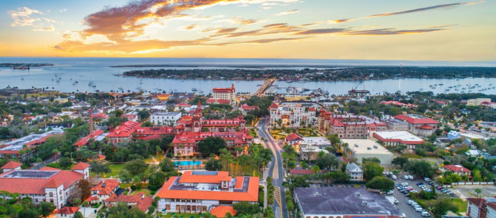 St Augustine, Florida, Downtown Skyline view