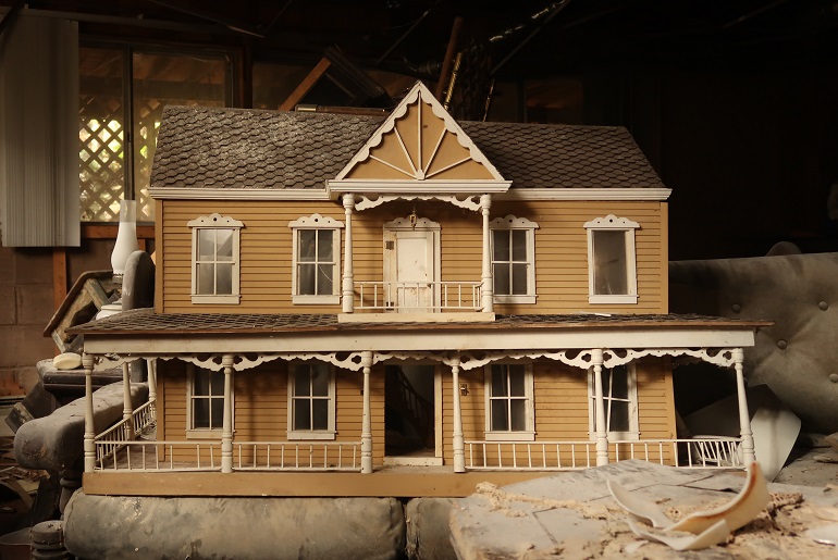 Exterior of a Large Classic Dollhouse