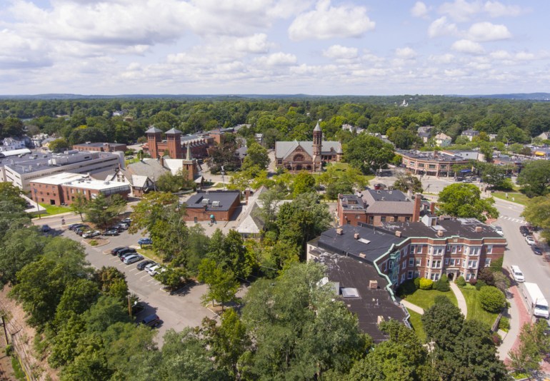 View of Newton, MA