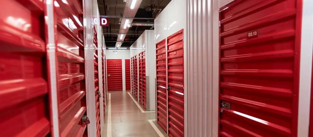 Locked Units in Self Storage Facility