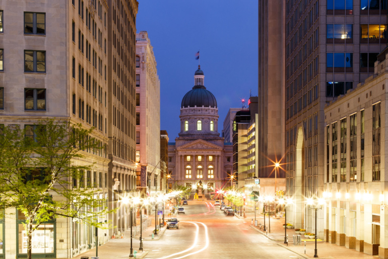Indianapolis Morning - Market Street
