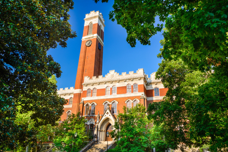 Campus of Vanderbilt University in Nashville, Tennessee