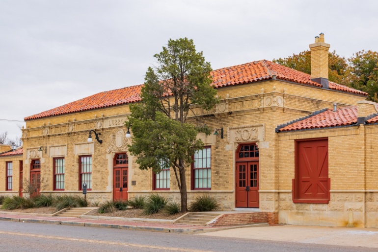 View of the Buddy Holly Center at Lubbock, Texas