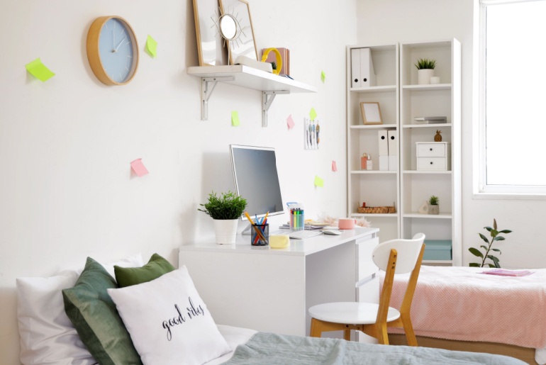 dorm room interior