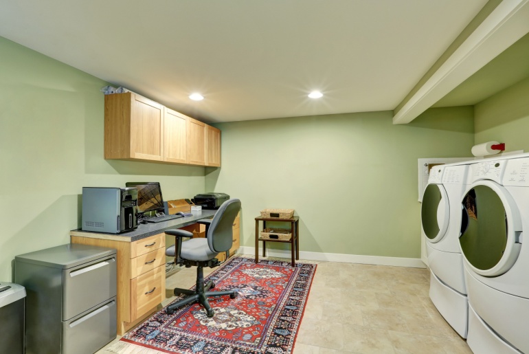 basement home office