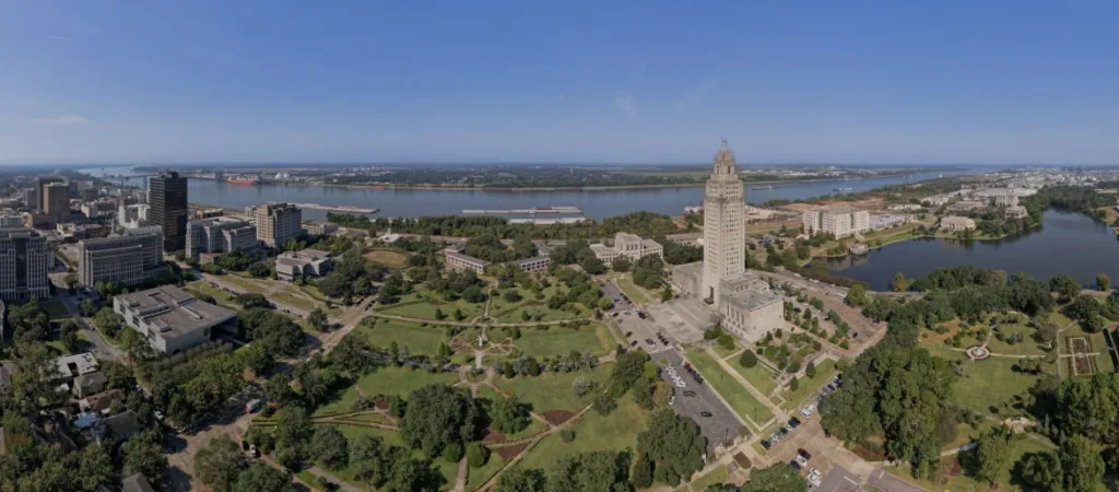 Aerial view Baton Rouge