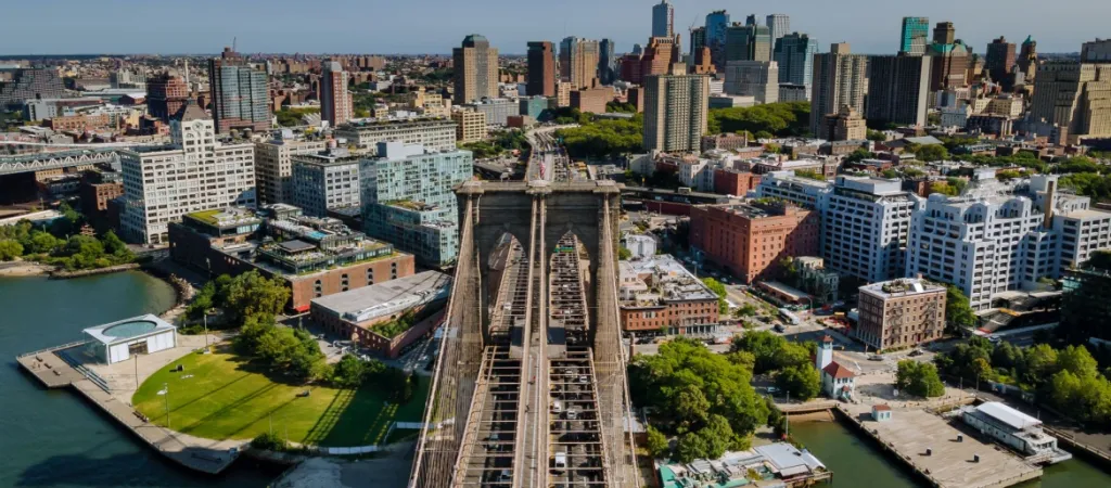 Aerial view of Brooklyn