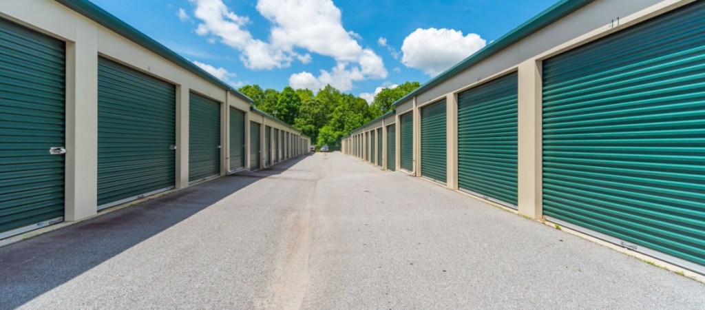 Exterior of self storage facility