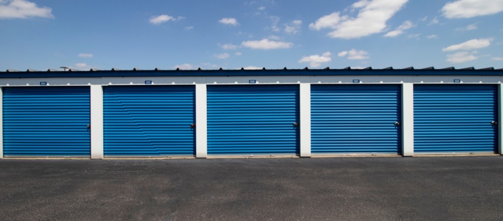 exterior of a self storage facility