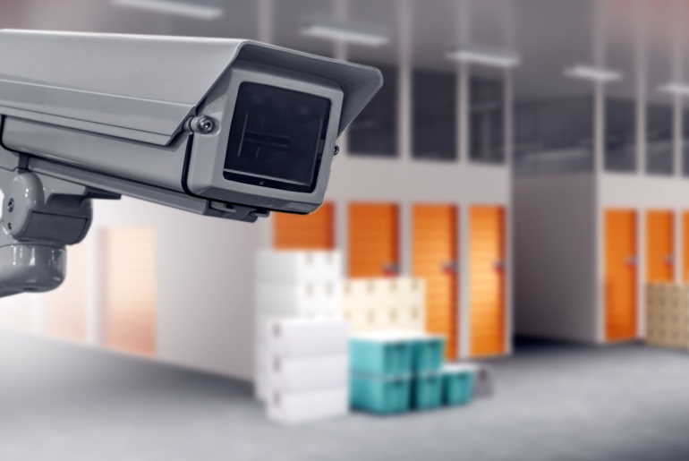 Video surveillance in self storage facility