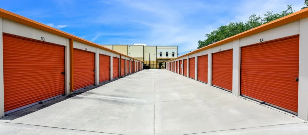 Self storage units.