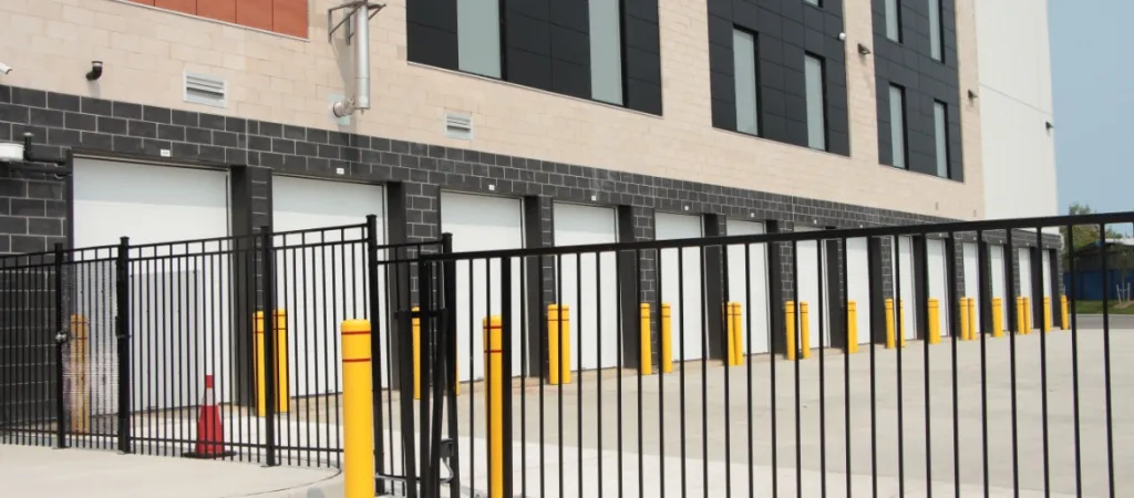 exterior of self storage facility