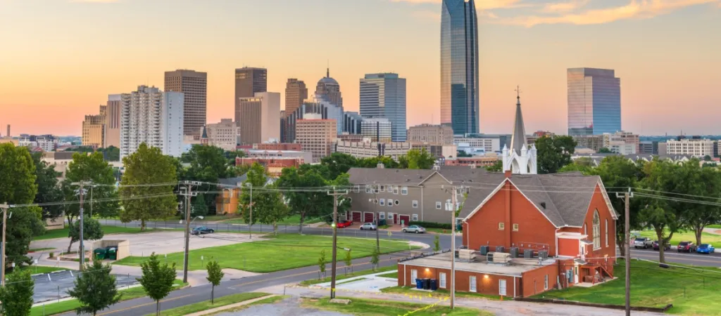 Oklahoma City downtown area