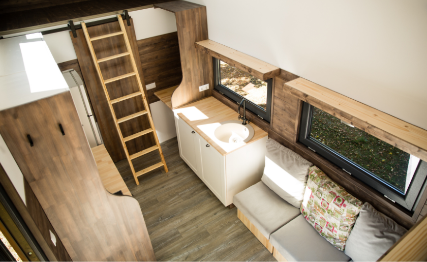 Full view inside an RV home