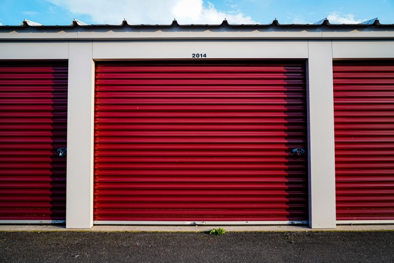 Self storage facility outside