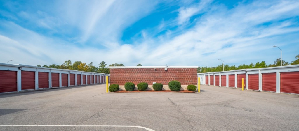 Self storage facility exterior