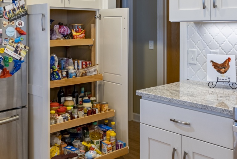 Cabinet pantry in the kitchen
