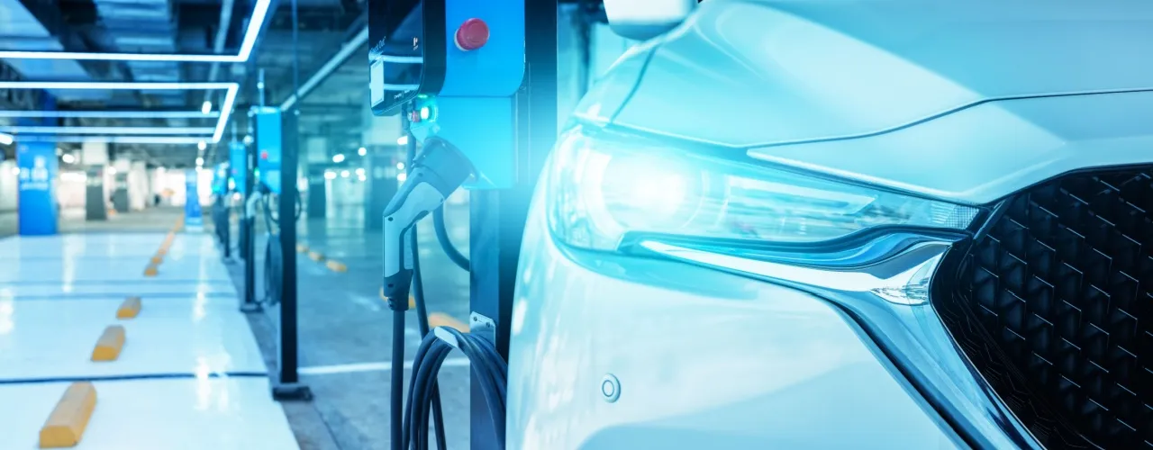 Electric-vehicle-charging-station-in-indoor-mall