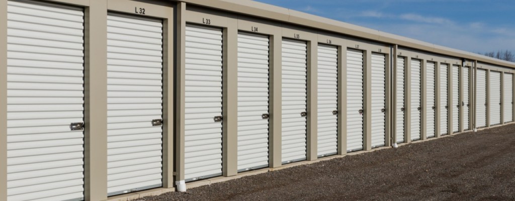 Self storage facility exterior