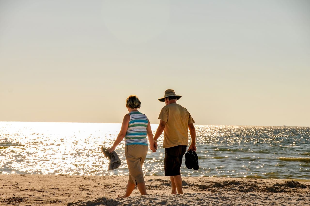 beach couple Florida