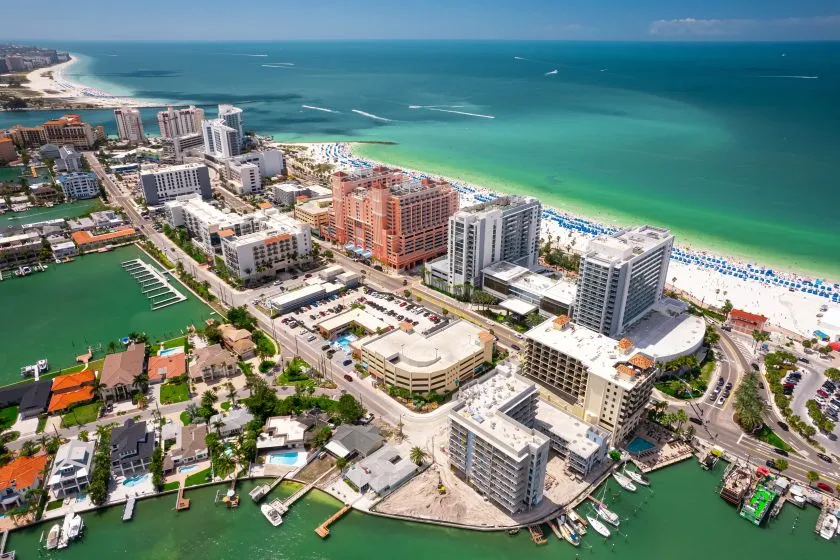 Aerial view of Clearwater Florida