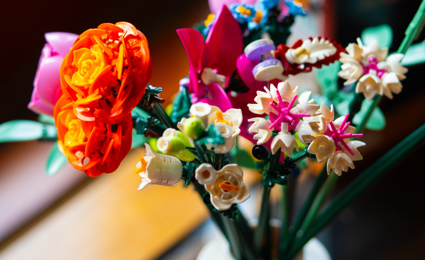 built flower LEGO set